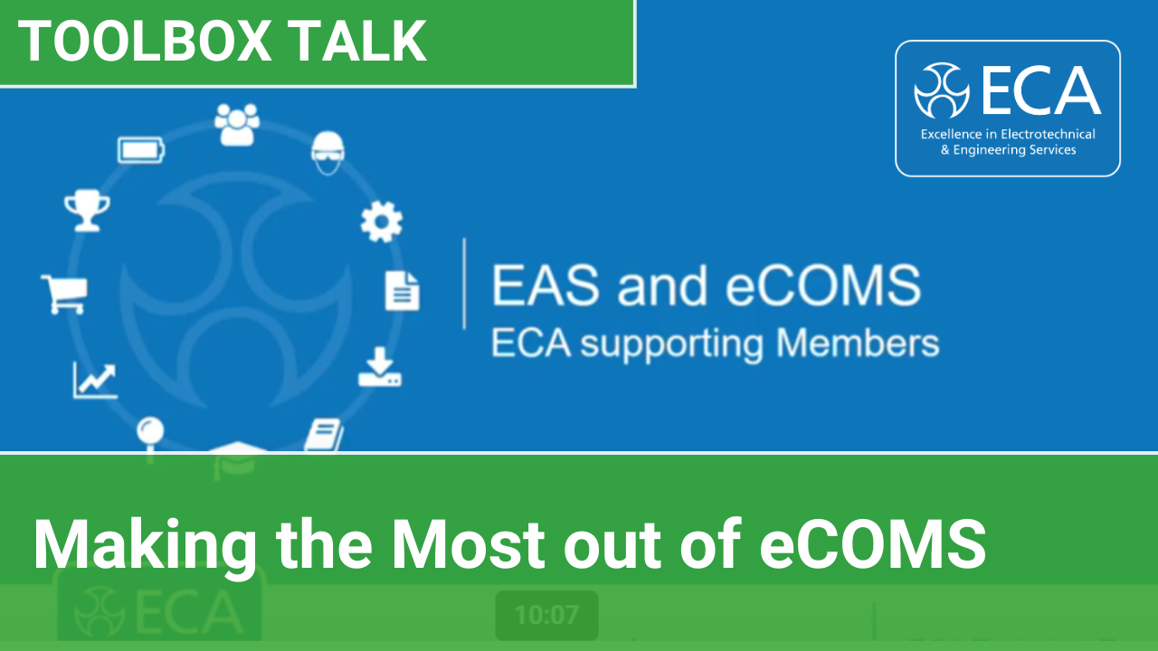 Making the Most out of eCOMS | ECA Toolbox Talk Webinar