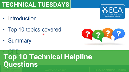 ECA Technical Tuesdays | Top 10 Technical Helpline Questions