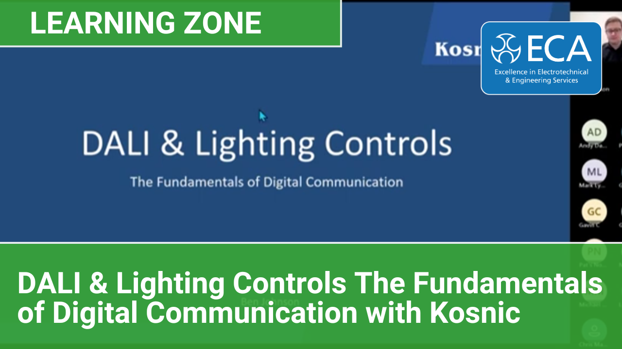 DALI & Lighting Controls The Fundamentals of Digital Communication | Learning Zone with Kosnic